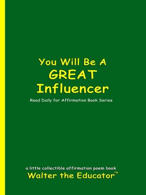 cover image of You Will Be a Great Influencer